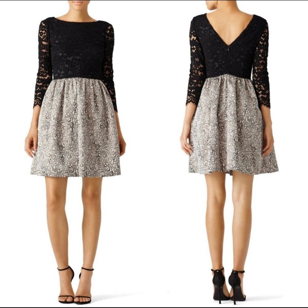 ✨ERIN FETHERSTON / Black Lace Polly Dress 💛✨